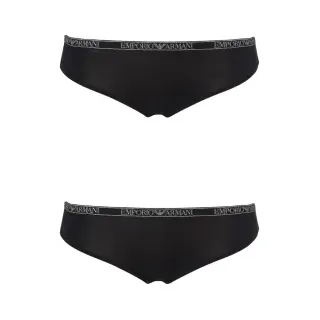 Emporio Armani für Damen. EW000403_AF10889 2er-Set Essential Studs-Slips schwarz (M), Heimtextilien, Viskose