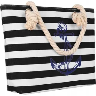 Inny Strandtasche für Damen Sunset weiß und Schwarz One size - Weiß, Schwarz