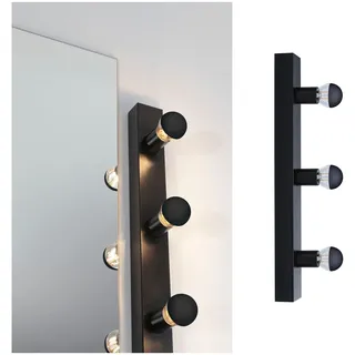 Paulmann Spiegelleuchte "Spiegelleuchte IP44 E14 230V dimmbar", E14 1 Stk., Ein-/Ausschalter, schwarz,