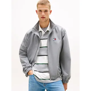 Blouson TOMMY JEANS "TJM ESSENTIAL", Herren, Gr. L, gravel grau, Web, Obermaterial: 100% Polyester, normal, elastischer Bund, Jacken Blouson