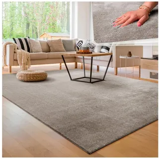 Paco Home Cadiz 630 Kurzflorteppich 140 x 200 cm grau