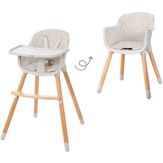 roba StyleUp wood Weiß/Grau inkl. Sitzpolsterung