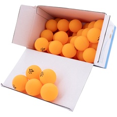 Engelhart - 48 Tischtennisbälle 3-Sterne-Qualität ***, orange - 40 mm, TTC-geprüft