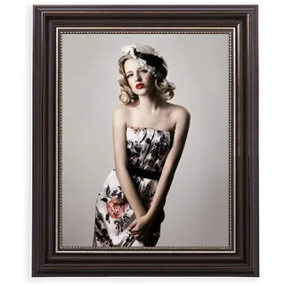 HUIXIANG Bilderrahmen 15x20 Vintage Fotorahmen Shabby Chic Retro Wand Hängend oder Tischplatte Rustikal Posterrahmen für Foto 20x15cm Geschenk für Mama Verlobt Hochzeit Jahrestag (Braun)