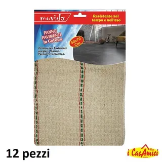 Set 12 Stück Tuch Baumwolle Weich Fußböden Clean Parkett Marmor 50x70cm Dfh