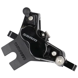 Sram Level Silver Stealth Scheibenbremssattel - vorne/hinten, Pfostenmontage, 4-Kolben, schwarz, C1