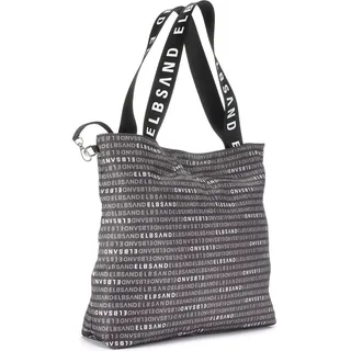 ELBSAND Strandtasche Shopper Kunstleder Grau