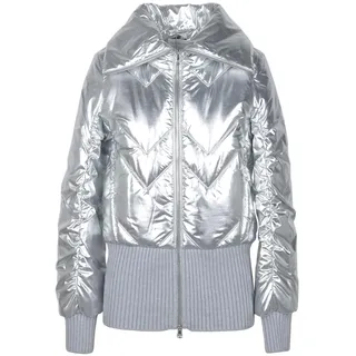 PATRIZIA PEPE Jacke Damen Polyester Silber GR43598 - Größe: 40 - Silber