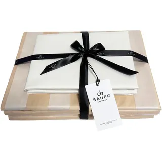 Curt Bauer Bettwäsche , Grauweiß , Textil , Uni , 140x200 cm , bügelleicht , Heimtextilien, Bettwäsche & Leintücher, Bettwäsche, Damast-Bettwäsche