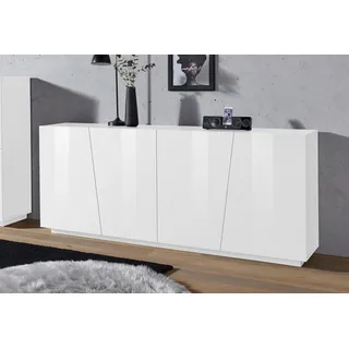 Home Affaire Vega 200 x 86 x 43 cm Weiß hochglanz