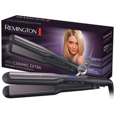 Remington Glätteisen breit Pro-Ceramic Extra (extra breite 45mm Stylingplatten -speziell für dickes, krauses, lockiges und sehr langes Haar) LCD-Display, 150-230°C, Haarglätter S5525