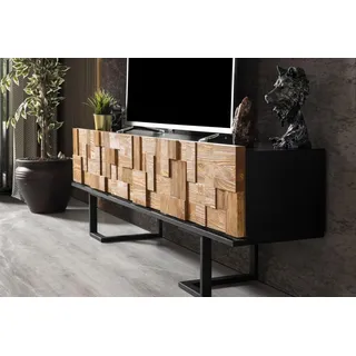 Moderne Massivholzmöbel Couchtisch RTV TV-Ständer Wohnzimmergarnitur- - Braun