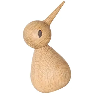 HEATSHAKING Holzvogel Dekofigur Aus Eichenholz Drehbarer Kopf Skandinavische Deko Für Wohnzimmer Hausdekor Tischdeko Deko Vogel Modern Für Regal