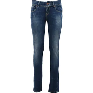 1546AB pantalone donna LTB WASHED SUPER SLIM PUSH UP blue denim jeans woman