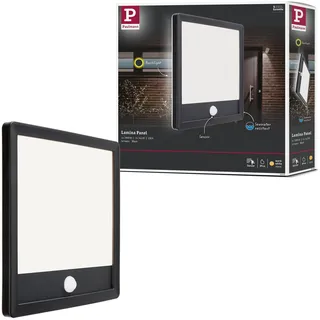 Paulmann Außenleuchte Kunststoff 25,0 cm inkl. Bewegungsmelder schwarz