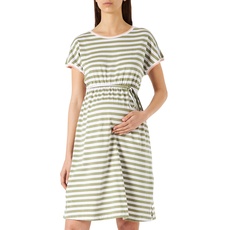 ESPRIT Maternity Damen Dress Short Sleeve Stripe Kleid, Real Olive - 307, 42 EU