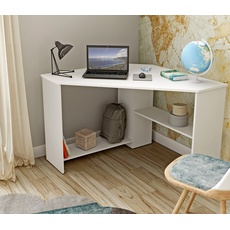 Bild Schreibtisch »RINO«, Breite 80 cm, Eckschreibtisch im modernen Design, weiß
