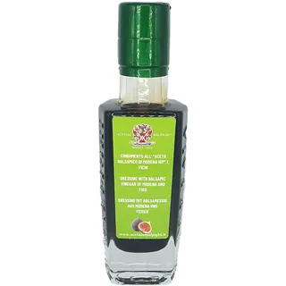 Acetaia Malpighi – Würzmittel mit Balsamico-Essig aus Modena IGP und Feigen – 100 ml – Ohne Karamell – Natürliches Feigenaroma