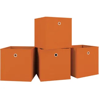 VCM Faltbox 27 x 28 x 27 cm 27-tlg. orange
