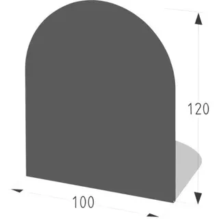Funkenschutzplatte Lienbacher 100x120 cm anthrazit