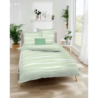 KAEPPEL Motion Mako-Satin jade 155 x 220 cm + 80 x 80 cm