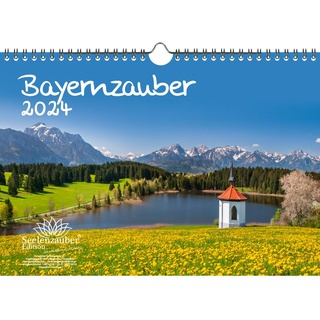 Bayernzauber DIN A4 Kalender für 2024 Urlaub Reise Berge Bayern - Seelenzauber