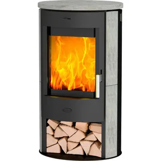 Fireplace Zaria Kaminofen Speckstein Schwarz 6 kW