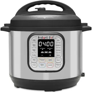 Instant Pot Duo 7-in-1-Multikocher 5,7 l – gebürstetes Edelstahl, großer Schnellkochtopf, Schongarer, Reiskocher, Sauteuse, Joghurtbereiter, Dampfgarer und Speisenwärmer, spülmaschinenfest