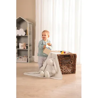 Biederlack Babydecke »Nelly«, mit Hasen-Kuscheltier, beige