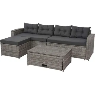 MCW J34 Loungeset 4-tlg. grau/dunkelgrau
