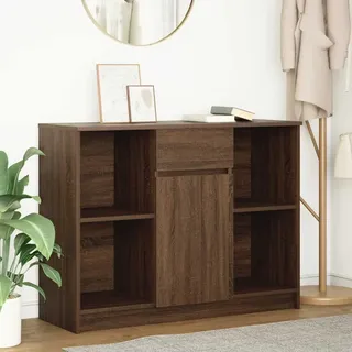 vidaXL Sideboard mit Schublade Braun Eichen-Optik 101x35x76 cm - Braun