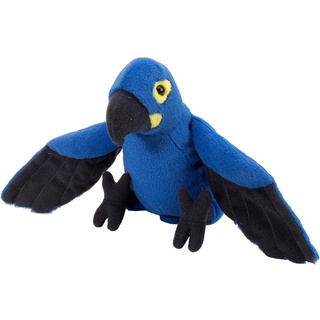 Wild Republic Plüsch Macaw Papagei, Cuddlekins Kuscheltier, Plüschtier, 20cm, Hyazinthara