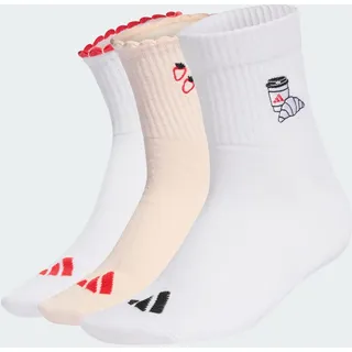 adidas Graphic Socks 3 Paar wonder quartz/weiß/pure ruby 45-48