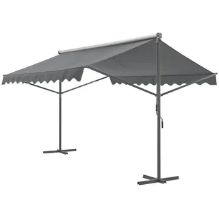 pro.tec Standmarkise Selenizza 400 x 300 x 260 cm dunkelgrau