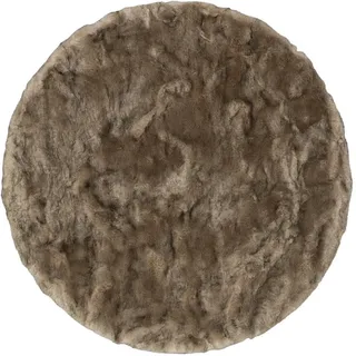 Pergamon Luxus Braun, Textil, Rund 120x120 cm Teppiche , Böden, Teppiche, Fellteppiche