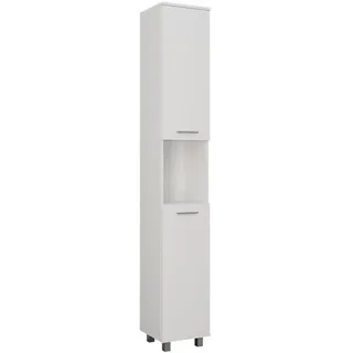 Vicco Ilias Hochschrank 30,2 x 190 cm Weiß Spanplatte