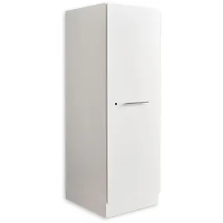 laundreezy Mehrzweckschrank Hochschrank 50 x 162 x 67,5 cm Weiß Holz/Kunststoff/Metall/Spanplatte
