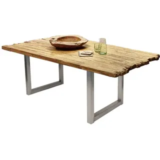 SIT Möbel SIT Tisch »TABLES | CO«, HxT: 75,5 cm | 15484-40 | Serie - Naturbelassen/Silber