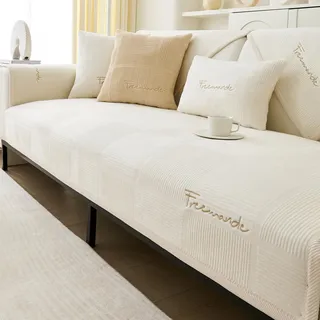 IMSGVIFO Sofa Sitzkissenbezug, Sofa Sitzkissenbezug Stretch, Elastischer Kissenbezüge, Husse Überzug Bezug Für Sofa Sitzkissen, rutschfest Stoff Tartan