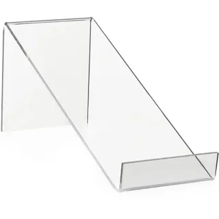 VITAdisplays Buchständer/Buchstütze als Warenträger und Buchablage aus original PLEXIGLAS® (210x80x90mm)