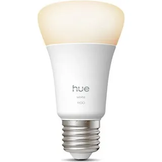 Smarte LED Lampe, Philips Hue, Warmweiß, 2700K, E27 Sockel, 9,5W, 1100 Lumen - Bunt