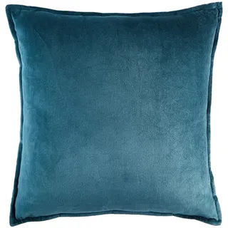 Butlers Dekokissen Cotton Velvet , Blau , Textil , 45x45 cm , Heimtextilien, Wohntextilien, Kissen, Zierkissen