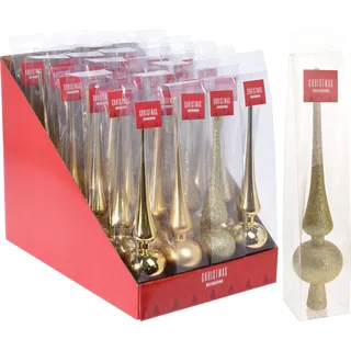 Goldene Weihnachtsbaumspitze 29 cm - Gold