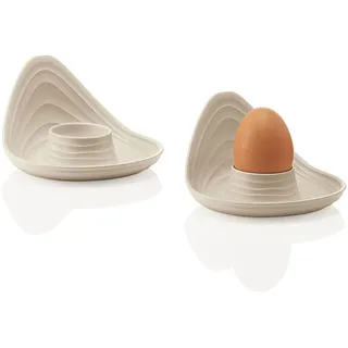 Guzzini - Tierra, Set 2 Eierbecher - Lehm, 12,3x12xh7,3 - 19630079