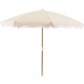 Beliani Sonnenschirm Ø 232 cm Beige