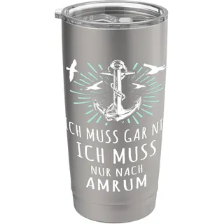 Amrum Souvenir Nordseeküste Urlaub Inselurlaub Amrum Doppelwandiger Edelstahl-Thermobecher