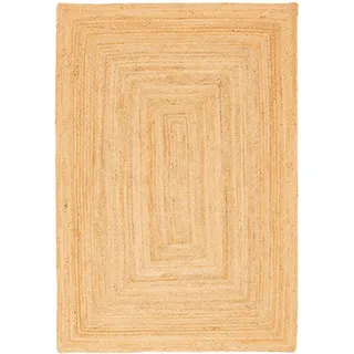 Pergamon Jute Salsa Bordüre Juteteppich 200 x 300 cm Beige