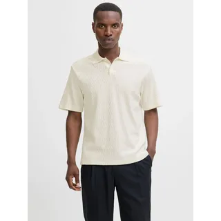 JACK & JONES Newtrent Kurzarm-poloshirt - Cloud dancer), - L,