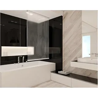 Maßanfertigung Halb-Kassetten Duschrollo Modell transparent - Länge und Breite nach Maß