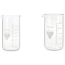 RASOTHERM Becherglas hohe Form mit Ausguss, (Boro 3.3), 800 ml & RASOTHERM Becherglas hohe Form mit Ausguss, (Boro 3.3), 600 ml